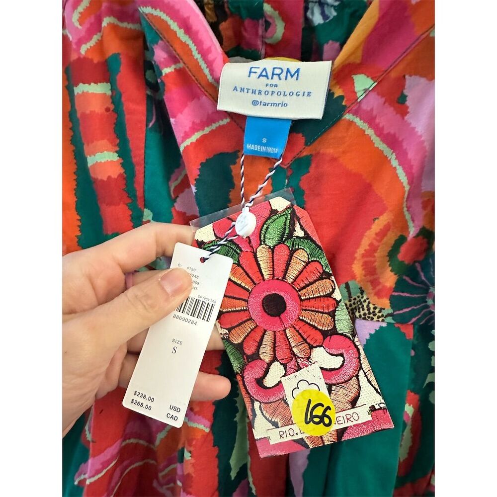 Farm Rio x Anthropologie Tropical Pleated Midi Dress - Picture 5 of 15